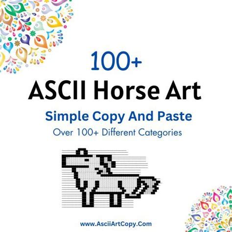 codenames horse paste|100+ ASCII Horse Art (Simple Copy And Paste).